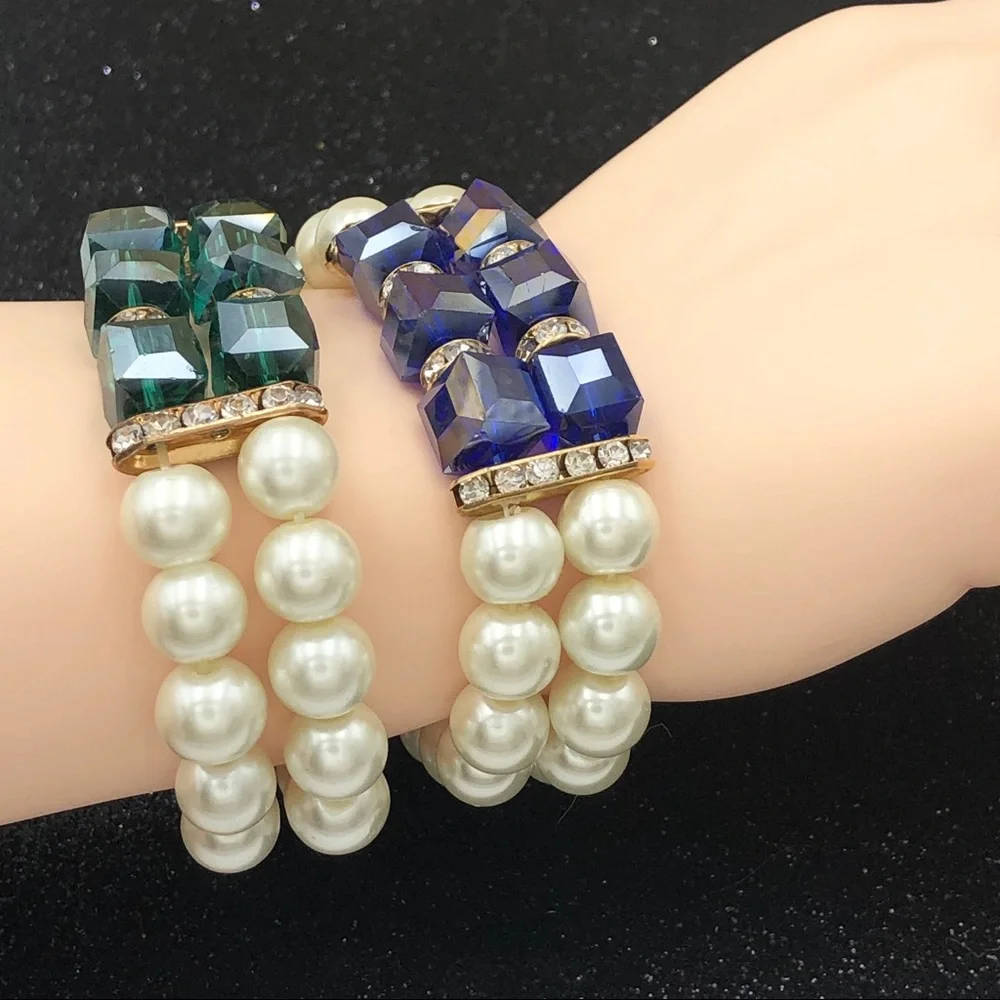 🌼 2 Row Pearl Bracelet Pearl Bracelet Pearl Bracelet Pearl Bracelet Bracelet